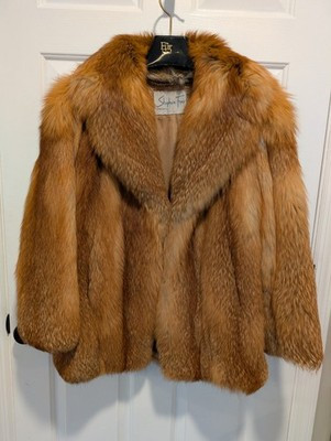 Vintage Custom Made Real Red Fox Fur Women's Jacket Coat Size L/XL | eBay | eBay US