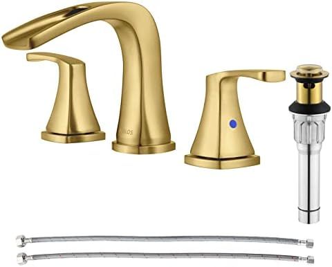 PARLOS Waterfall Widespread Bathroom Sink Faucet 2 Handles with Metal Pop Up Drain & cUPC Faucet ... | Amazon (US)