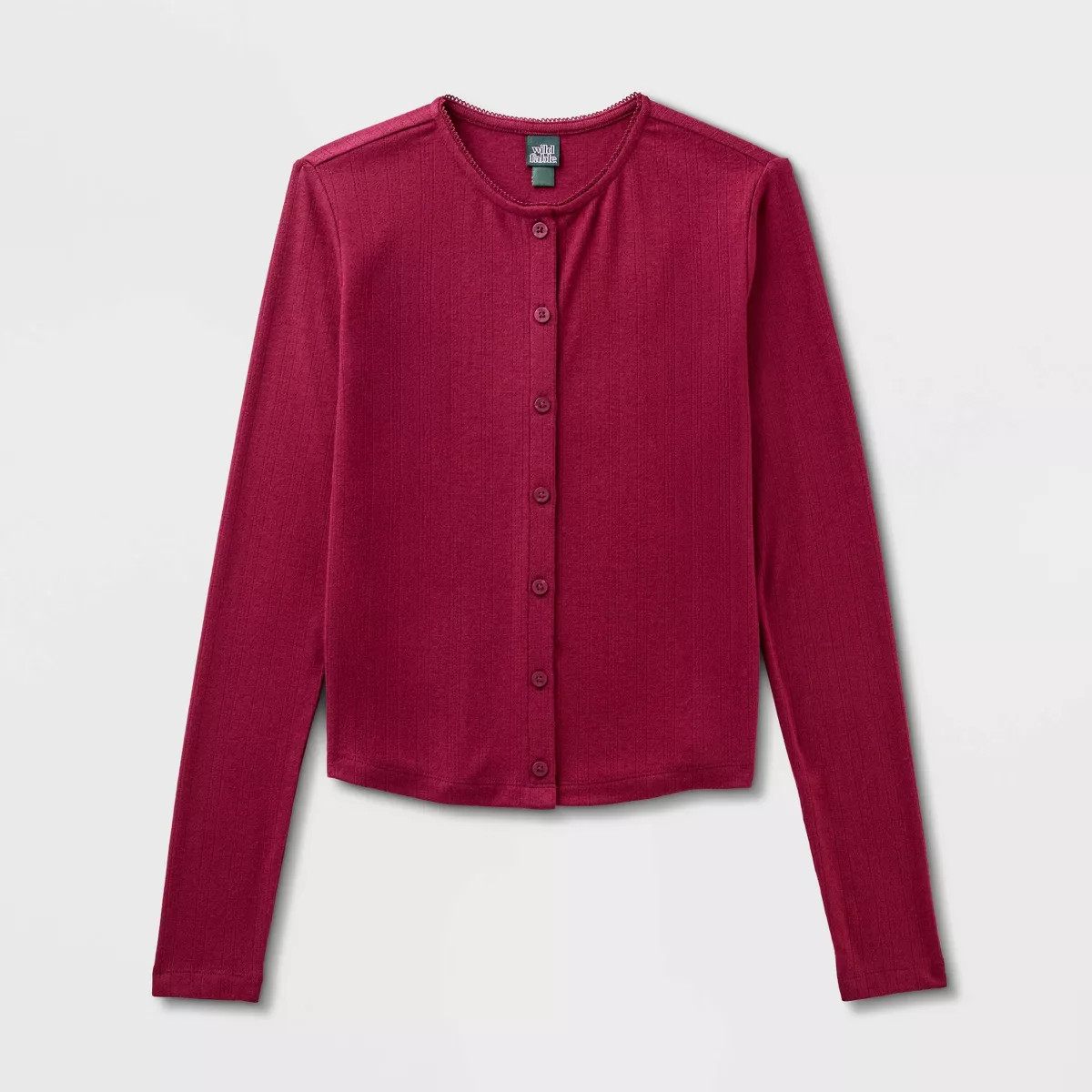 Women's Long Sleeve Roundneck Button-Down Shirt - Wild Fable™ | Target