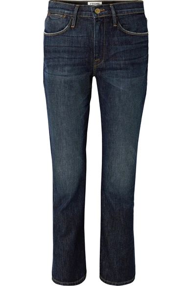 FRAME - Le High Straight-leg Jeans - Dark denim | NET-A-PORTER (UK & EU)