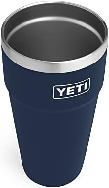 YETI Rambler 26 oz Stackable Cup, Vacuum Insulated, Stainless Steel with No Lid, Navy | Amazon (US)