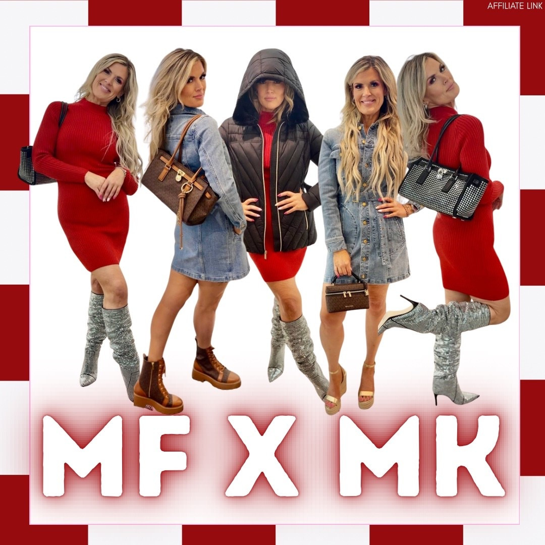  I pulled together all the looks I tried on, plus linked as many pieces as I could find and even added a few extra MK must-haves and great gifts I spotted while shopping.

From denim dresses to glam boots to the cutest bags, this whole MF x MK moment was everything.

Perfect for the holidays, chic, effortless, and so much fun to style or gift ✨🎄🎁

#michealkors #holidaystyle #glitz #glam #designer

#LTKMidsize #LTKOver40 #LTKGiftGuide