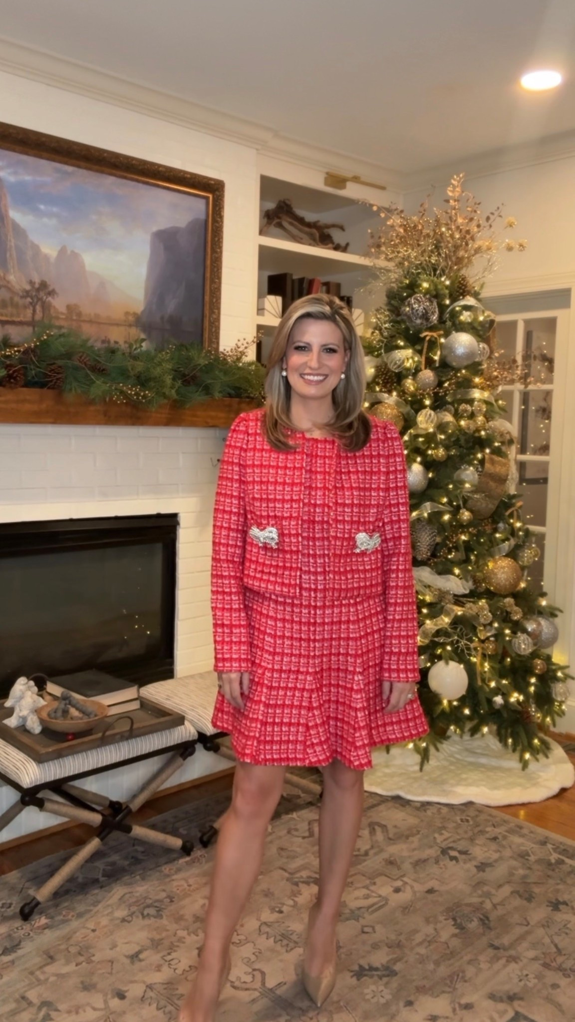 A favorite holiday dress and jacket! 

#LTKOver40 #LTKHoliday #LTKootd