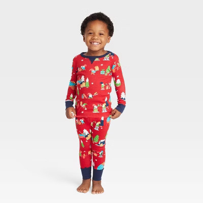 Toddler Holiday Gnomes Print Matching Family Pajama Set - Wondershop™ Red | Target
