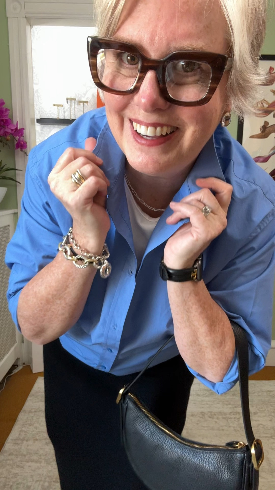 Day 3/22 Fall Capsule Wardrobe wearing a button front shirt, white tee, cashmere skirt, black crescent bag and cap toe ballet flats. Perfect for ladies brunch or a day out. 


#LTKMidsize #LTKFindsUnder50 #LTKOver40