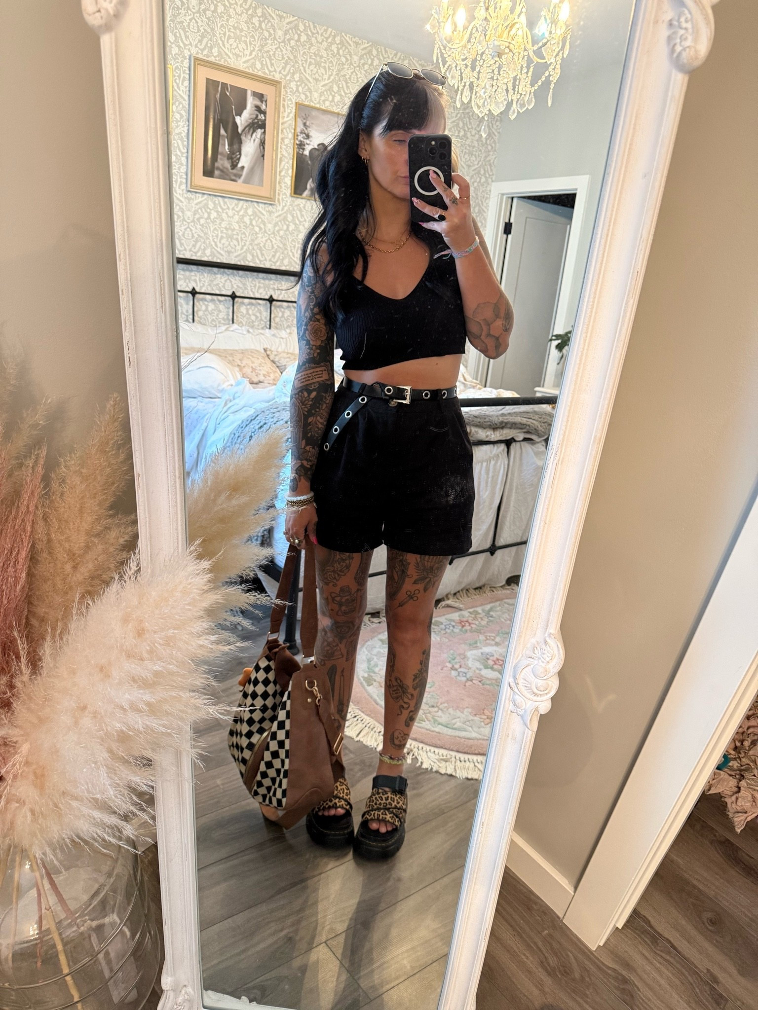 🖤🖤🖤

Tank: urban planet
Shorts: thrifted
Sandals: Mattison leopard slides do. Marten
Nah: Temu
Belt: Amazon

#LTKcanada #LTKsummer #LTKshoes