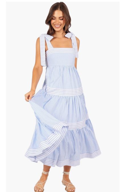 Back in stock and under $100! Blue and white maxi dress summer dresses bow dress 

#LTKFindsUnder100 #LTKStyleTip #LTKSaleAlert