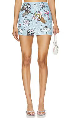 Oceanus Vegas Skirt in Blue from Revolve.com | Revolve Clothing (Global)