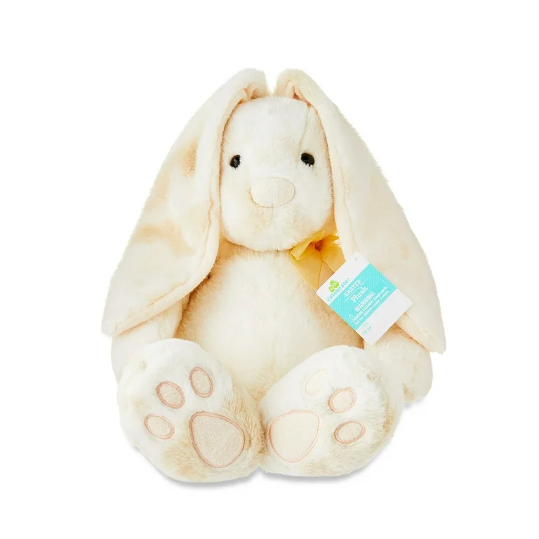 Easter Large Cream Long Ear Bunny Plush, by Way To Celebrate | Walmart (US)