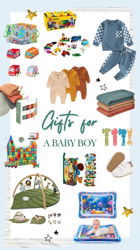 We have so many friends starting to have babies and sometimes it’s soo hard to know what to get them!! We found a few fun things we thought were cute and practical for a baby boy!! Clothes, shoes, teething toys, blankets we found tons! #LTKbaby #babyboy 

#LTKGiftGuide #LTKHoliday #LTKkids