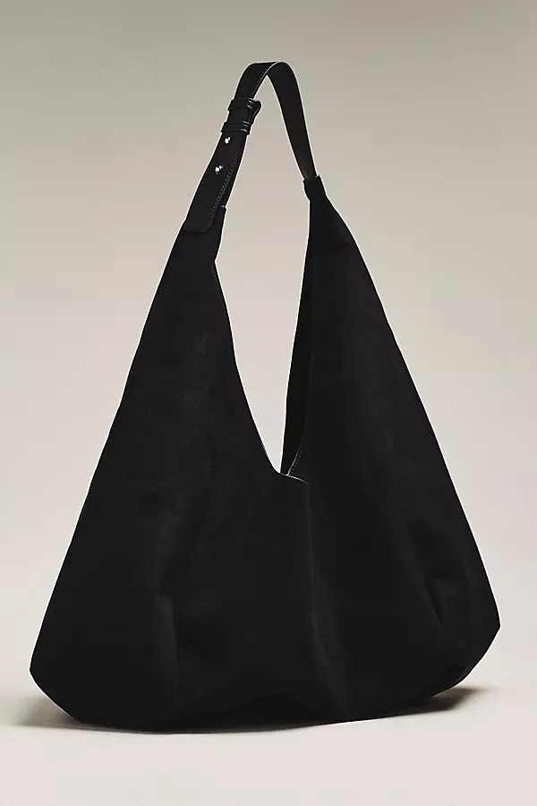 Large Faux-Suede Slouchy Tote | Anthropologie (US)