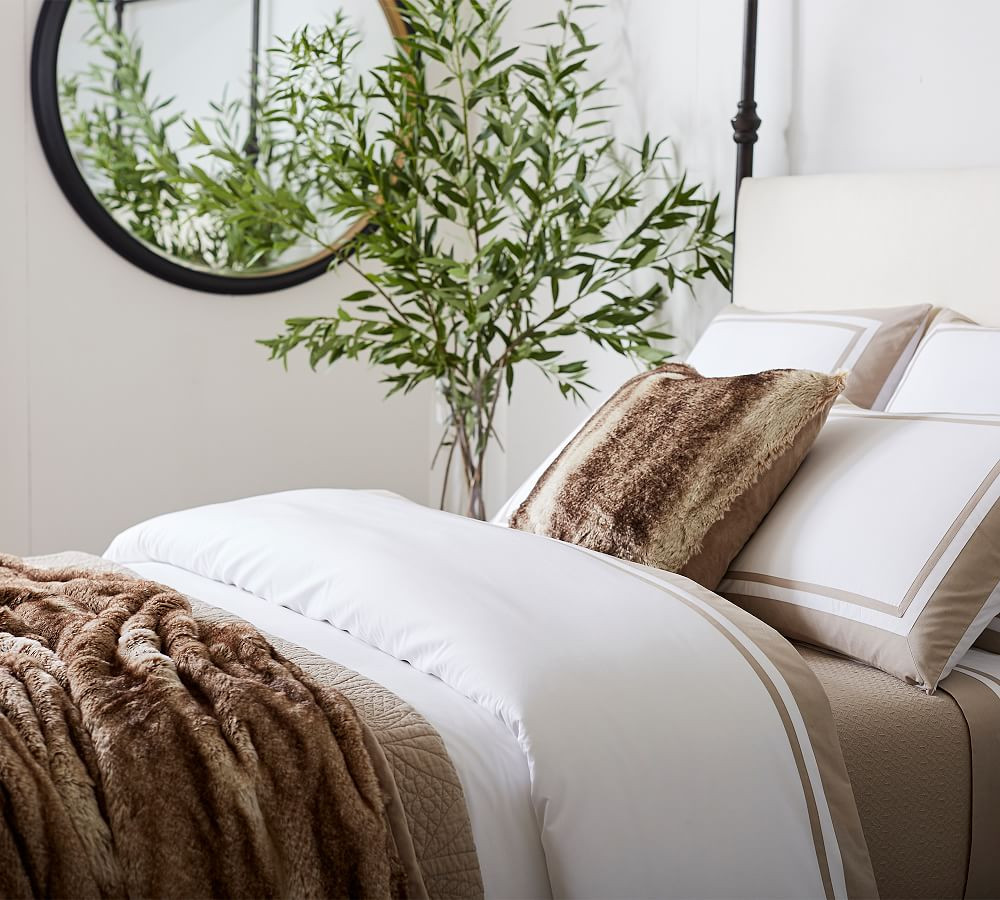 Faux Fur Ombre Throw Blanket | Pottery Barn (US)