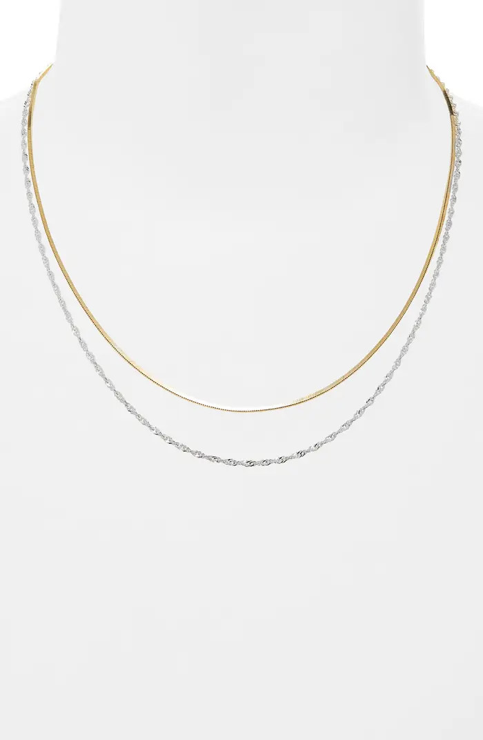 Two-Tone Layered Necklace | Nordstrom