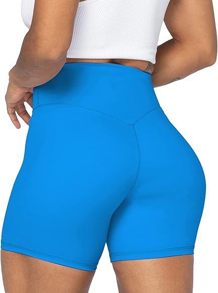 Sunzel Women's Biker Shorts in High Waist Tummy Control with No Front Seam | Amazon (US)