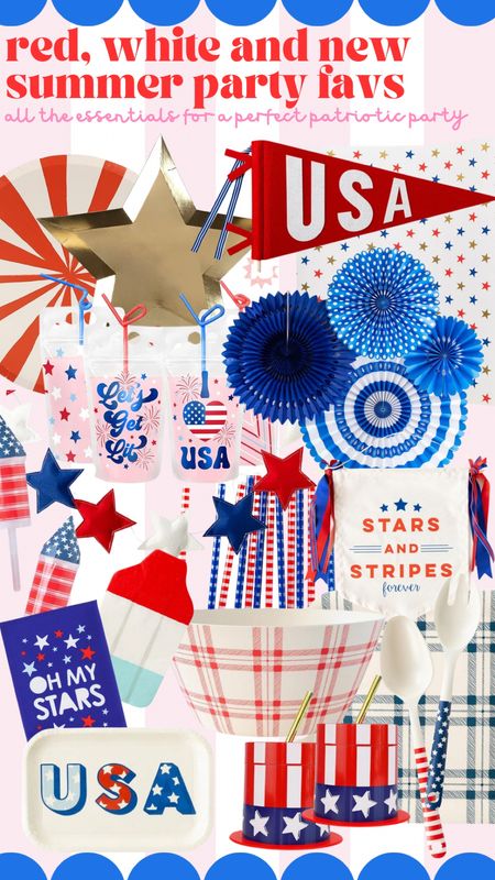 red white and new — all the party perfect essentials for celebrating the USA in style! 

#LTKstyletip #LTKSeasonal #LTKhome
