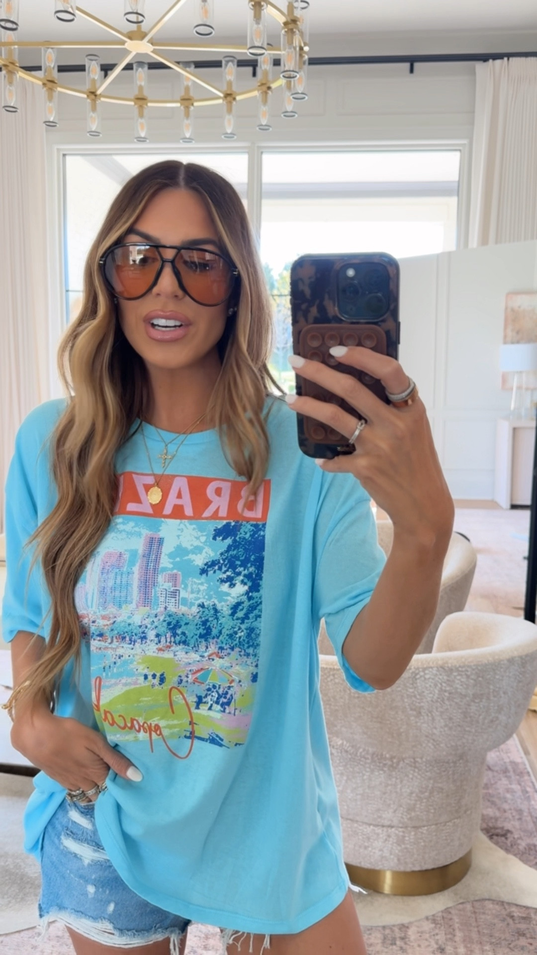 Size medium in tee and 27 denim shorts!   Both on sale at #target 

#LTKSaleAlert #LTKFindsUnder100 #LTKFindsUnder50