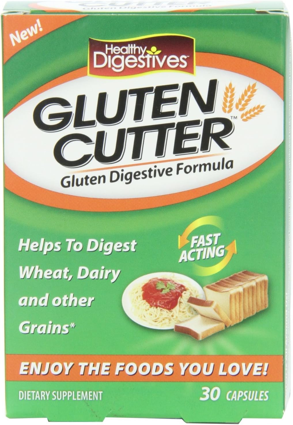 (Pack of 3) Healthy Digestives Gluten Cutter, Dietary Supplement, 30 Capsules Each | Amazon (US)