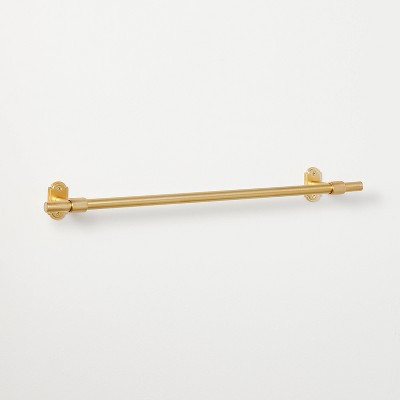 18" Classic Metal Towel Bar Brass Finish - Hearth & Hand™ with Magnolia: Bathroom Accessory, Wall Mounted | Target