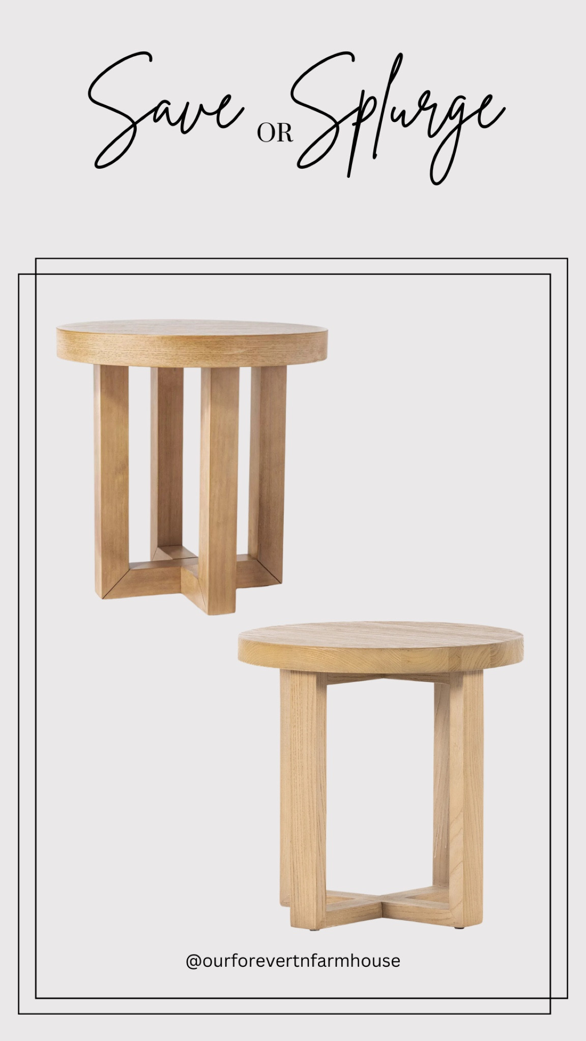 Save versus splurge on this accent table. Which do you like better?

#LTKHome