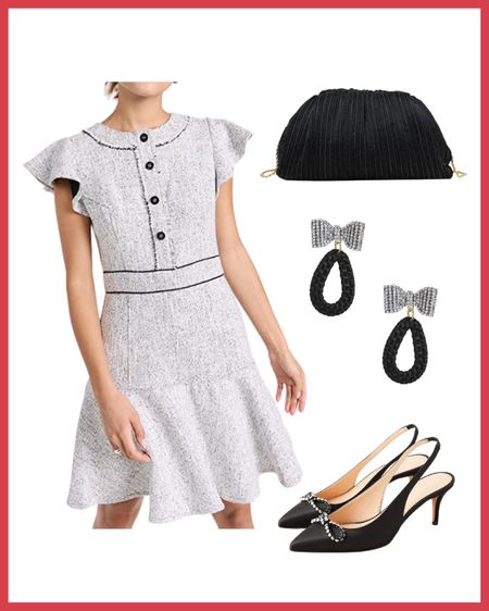 Holiday party outfit idea, winter dress outfit idea, winter attire inspiration for women!

#LTKGiftGuide #LTKunder100 #LTKHoliday