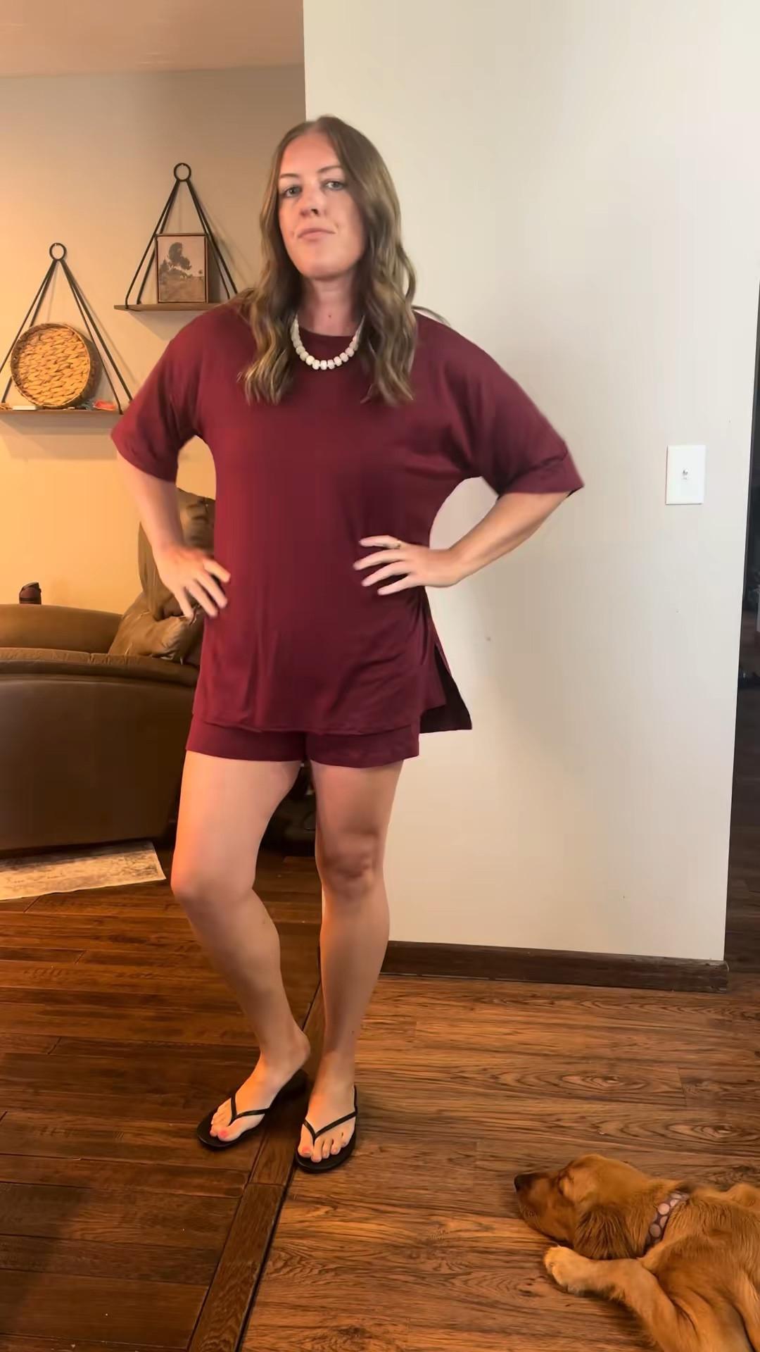 Casual Game-Day Vibes

Taking a comfy lounge set and giving it a little game-day twist 🤎⚾️ Throw on an oversized denim shirt, add a cute necklace, and finish it with a baseball cap. Easy, casual, and still feels put together!

#LTKootd