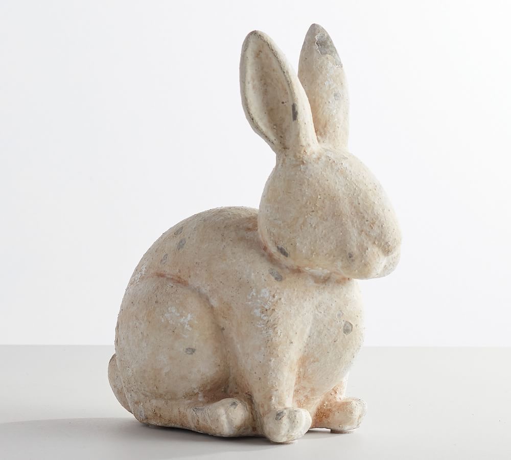Handcrafted Terracotta Bunny Sculptures | Pottery Barn (US)