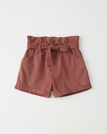 Womens Belted Twill Shorts | Womens Bottoms | Abercrombie.com | Abercrombie & Fitch US & UK