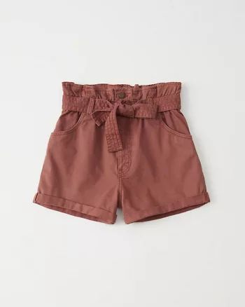 Womens Belted Twill Shorts | Womens Bottoms | Abercrombie.com | Abercrombie & Fitch US & UK
