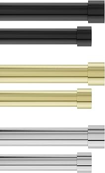 Umbra Cappa Double Curtain Rod, Includes 2 Matching Finials, Brackets & Hardware, 66 to 120-Inch,... | Amazon (US)