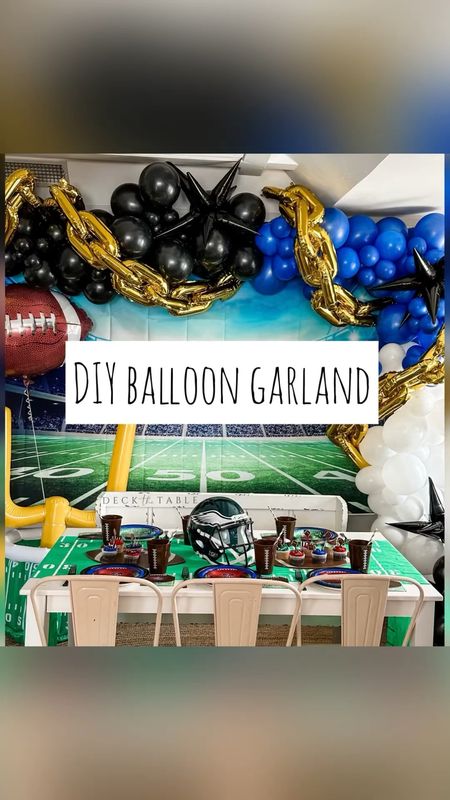 My Top Tips for Balloon Garlands: 
1. Choose a variety of sizes. I used 12 inch, 9 inch, & 5 inch of each color  here.
2. Use 260’s (the long skinny balloons) to tie the balloons together. 
3. Add accent balloons in various shapes like the gold chain link & black starbursts I added here!
4. Use a hand pump for the mylars and 5 inch balloons
5. Use a double electric pump to make assembly faster & easier! I’ve had this one for years & it works great! 
6. Use command hooks & 260’s to hang it
Have fun!!! 🥳

#LTKparties #LTKkids #LTKhome