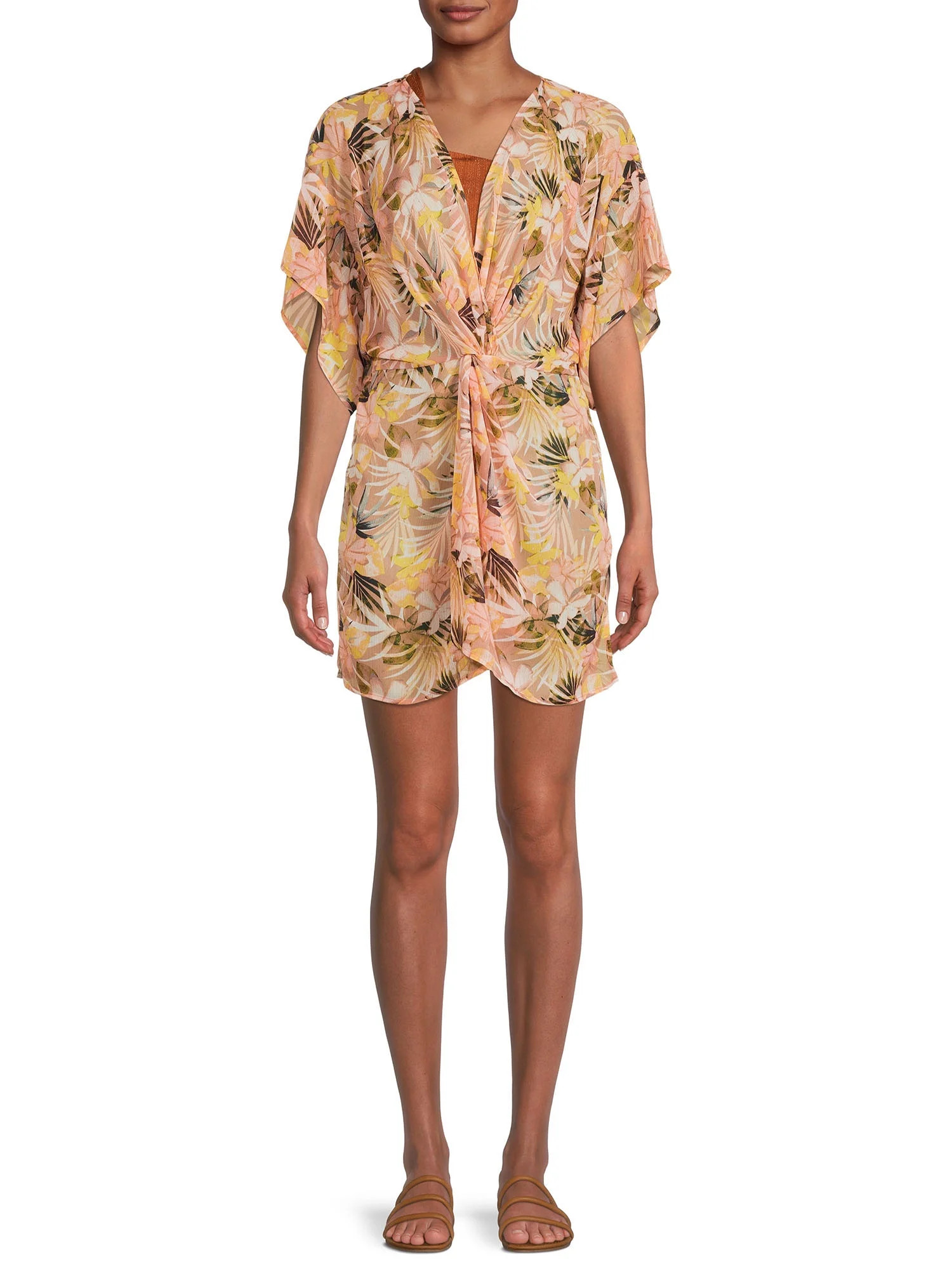 Time and Tru Women's Twist Front Dress Cover Up | Walmart (US)