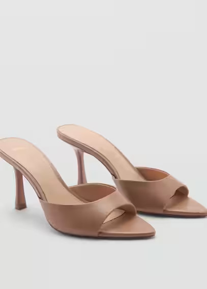 Heel non-structured sandals nude - Women - 8½ - MANGO | Mango (US/MX/AU)