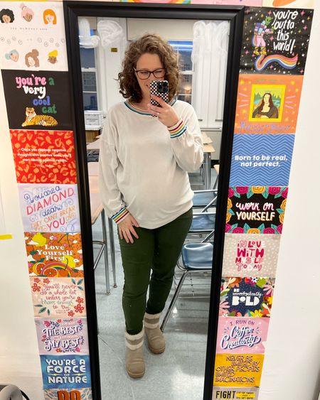 Thursday vibes with a fun alliance meeting this afternoon 🌈

Shirt L
Pants Maternity L
Shoes 7

#LTKworkwear #LTKmidsize #LTKbump