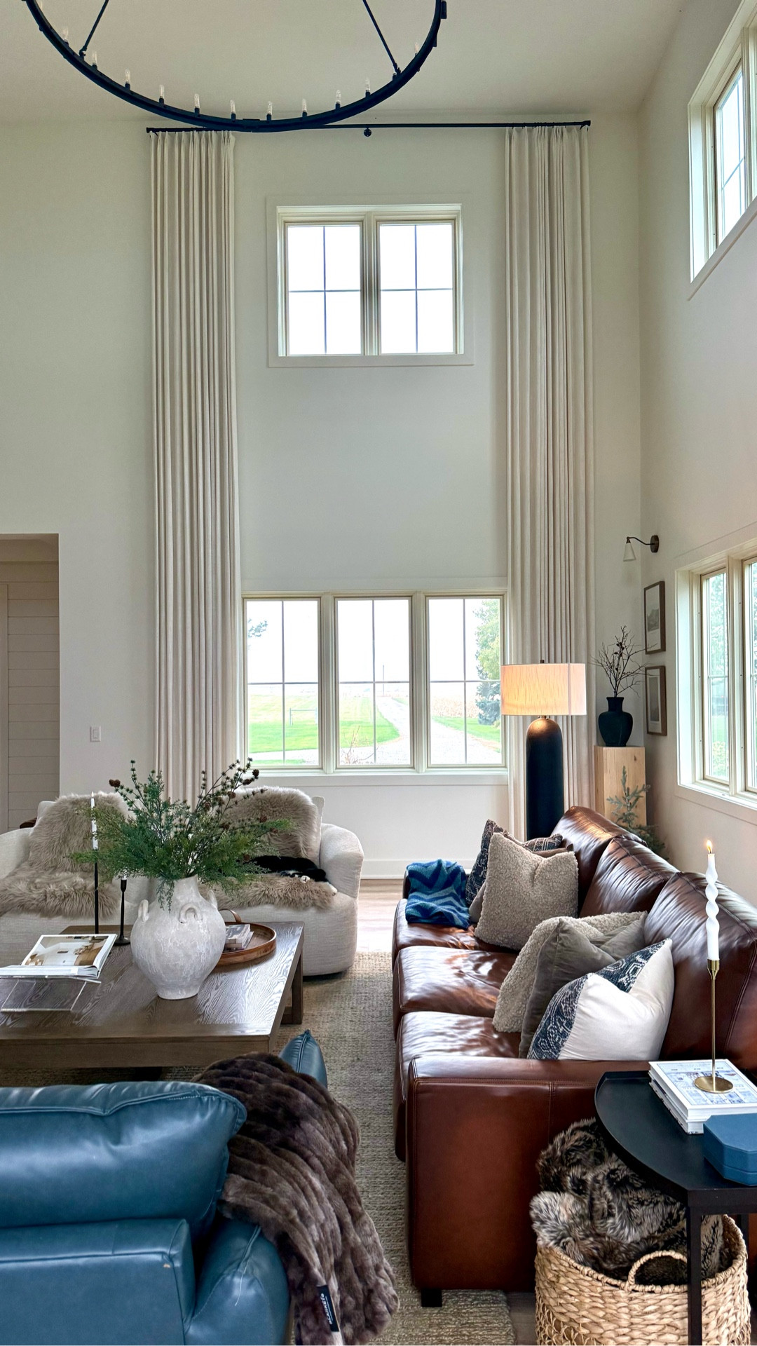 The two story great room is beautiful as is but the addition of two story curtains from @luxdrape_official made it incredible!  These are the Florence Linen Pinch Pleat.  Use my code: EDEN for 27% off site wide.  Comment SHOP to receive a link to shop this room.  Have a good week!

Thank you @luxdrape_official for these beautiful curtains! 

#whitehouse #homedecorating #livingroominspo #twostorycurtains #curtains #sheepadoodle

#LTKHome