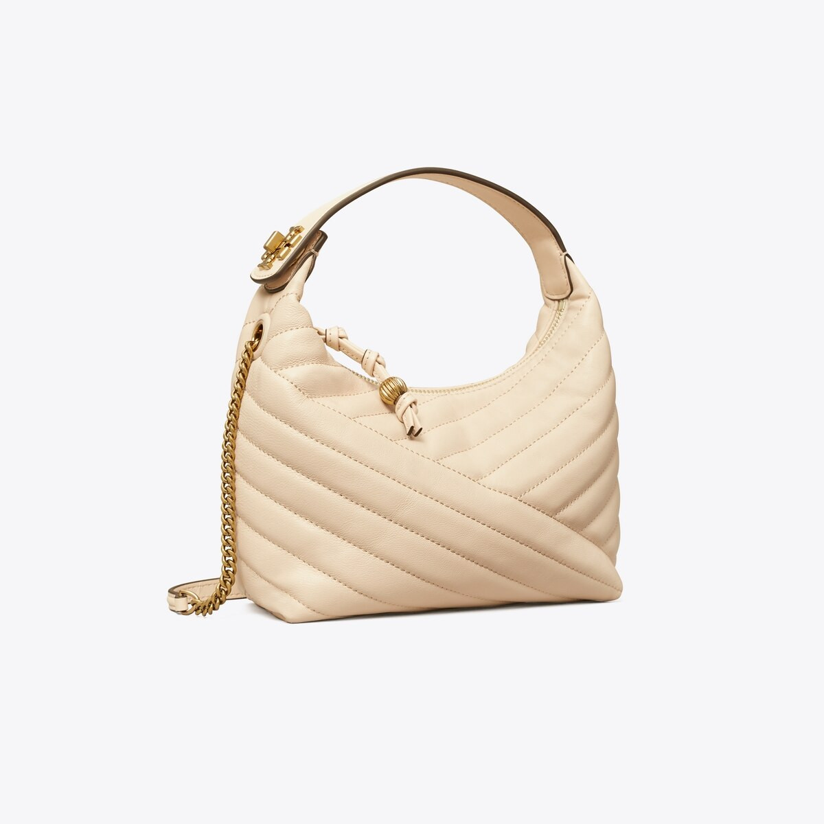 Kira Chevron Crescent Bag | Tory Burch (US)