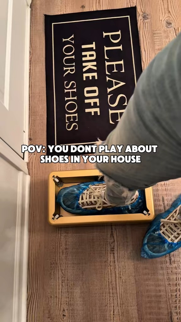 No Shoes in the House Hack | Shoe Cover Dispenser
If you’re a no-shoes-in-the-house household, this automatic shoe cover dispenser is a game changer. Guests, deliveries, and workers can quickly put on shoe covers without bending down or making things awkward — just step in and go.
It’s a simple way to protect your floors, keep your home clean, and make things easier for everyone coming in and out of the house.
This dispenser comes with disposable shoe covers and makes keeping your floors clean effortless.
Shop the shoe cover dispenser from this setup below. 

 #LTKSeasonal #LTKHome #LTKSaleAlert