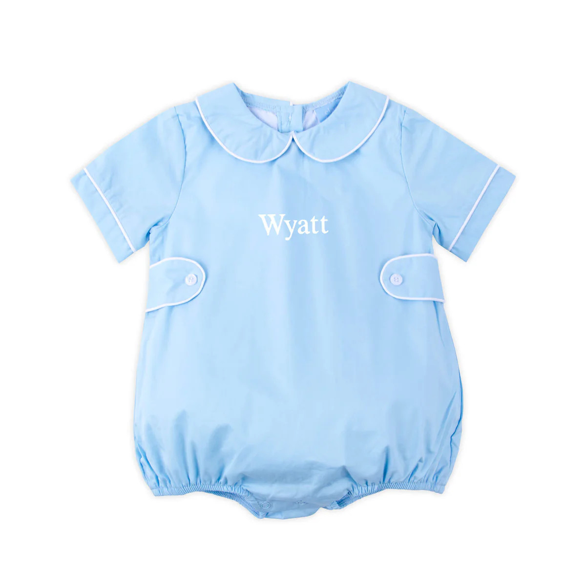 Solid Light Blue Collared Bubble | Classic Whimsy