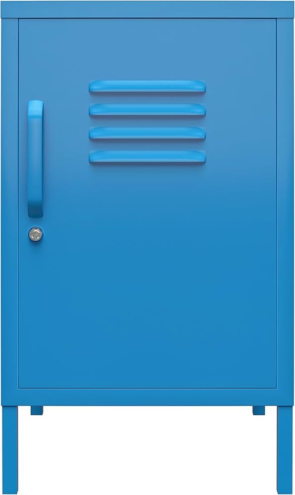 Novogratz Cache Metal Locker, Blue End Table | Amazon (US)