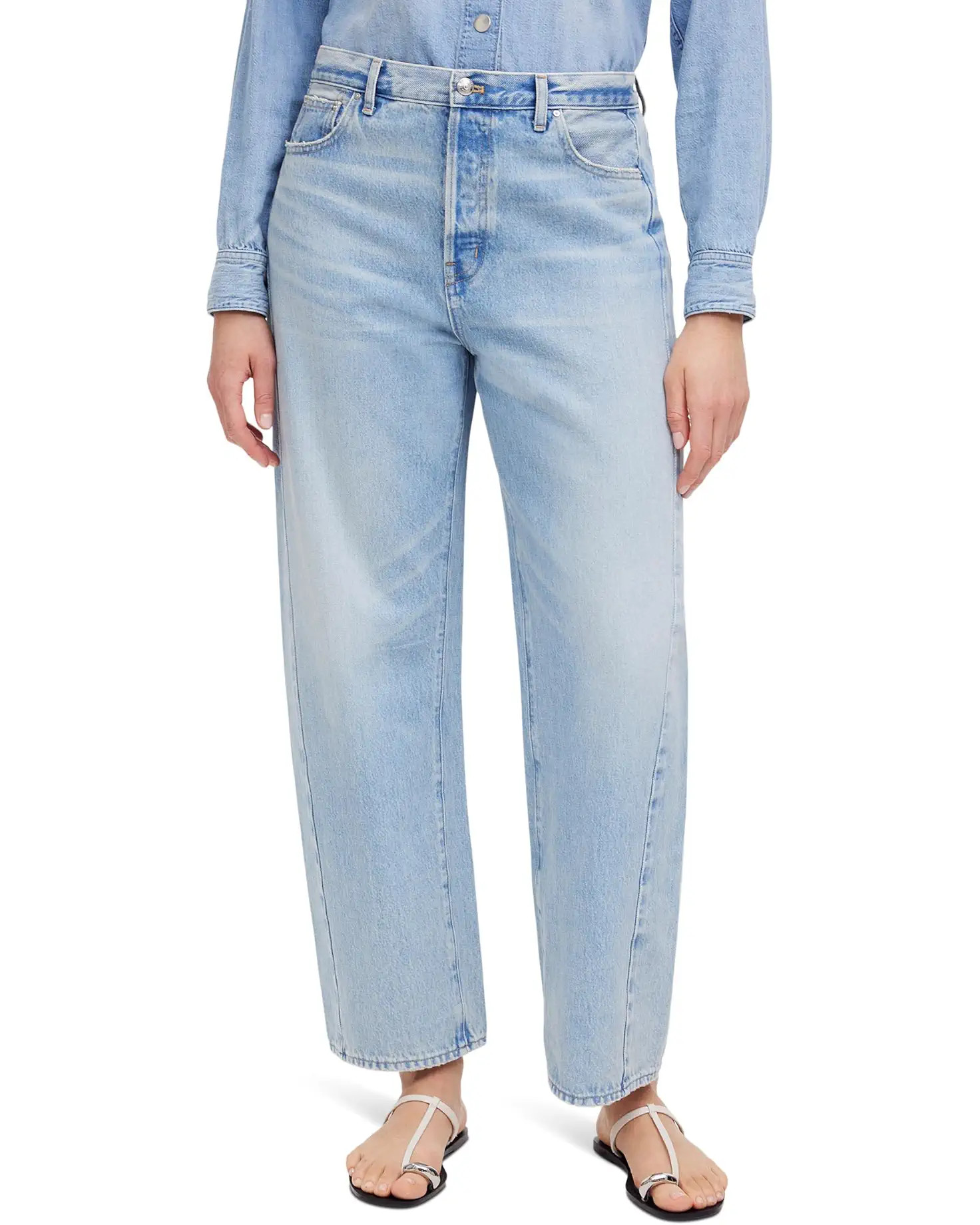 The Darted Barrel-leg Jean In Foster Wash | Zappos