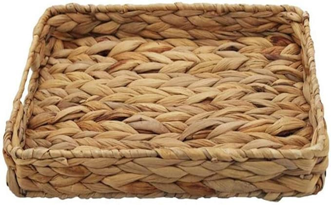 lfhyyazhj Decorative Tray Water Hyacinth Storage Basket Rectangle Seagrass Storage Basket for Fru... | Amazon (CA)