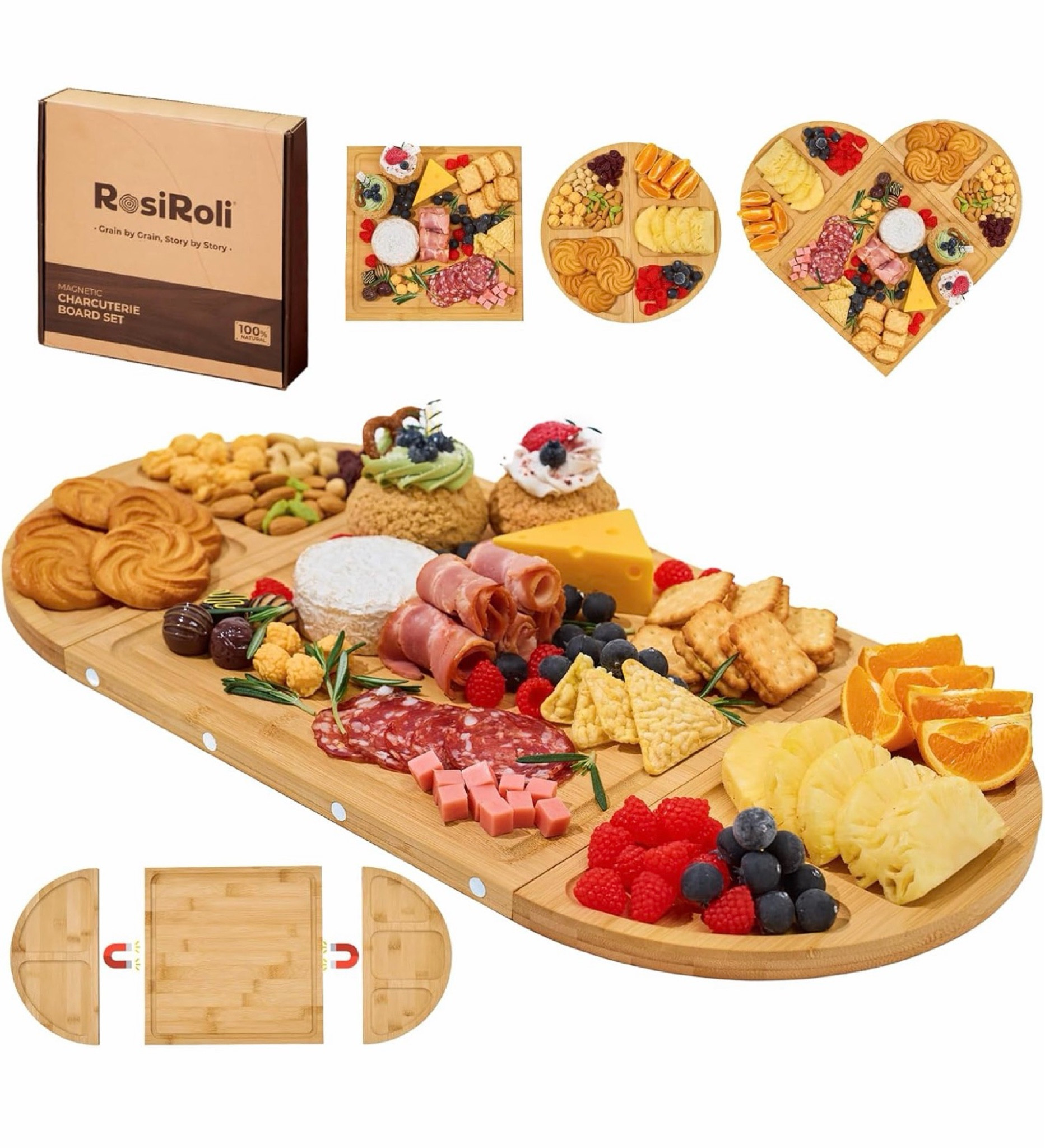Charcuterie Board and Serving Set