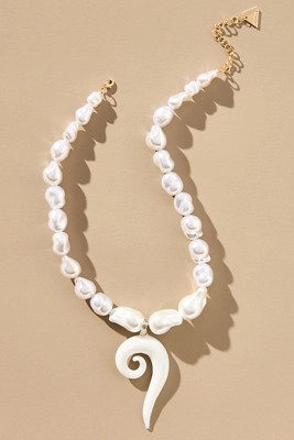 Pearl Spiral Necklace | Anthropologie (US)