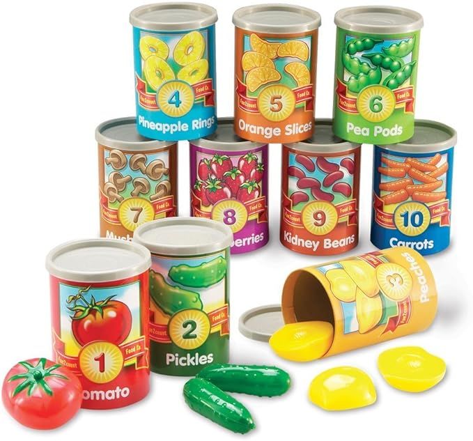 Learning Resources One To Ten Counting Cans Toy Set, 65 Pieces | Amazon (US)
