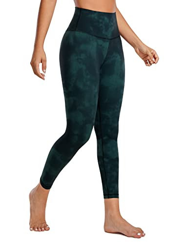 CRZ YOGA Butterluxe High Waisted Lounge Legging 25" - Workout Leggings for Women Buttery Soft Yoga Pants Green Tie-Dye Flowers Medium | Amazon (US)