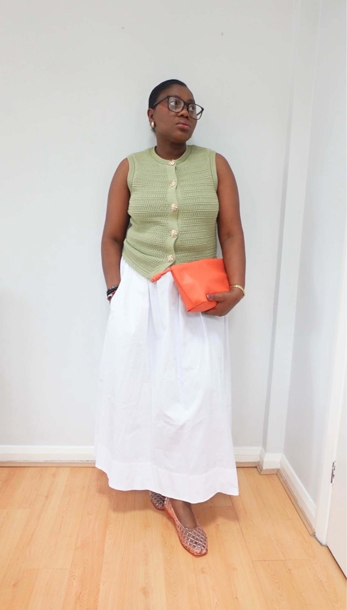 Effortless chic in soft greens and crisp whites, with a pop of coral to brighten the day. Simple, stylish, and ready to turn heads! 🧡 #EffortlessStyle #ChicAndSimple #PopOfColor

#LTKuk #LTKspring #LTKsummer