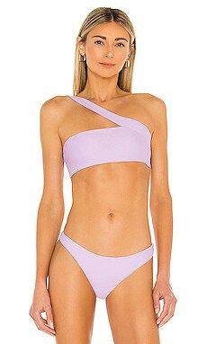 JADE SWIM Halo Bikini Top in Lilac from Revolve.com | Revolve Clothing (Global)
