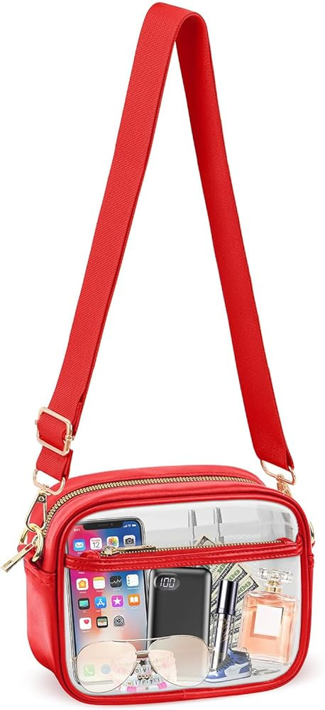 KETIEE Clear Crossbody Bag, Stadium Approved Clear Purse Bag for Concerts Sports Events Festivals | Amazon (US)