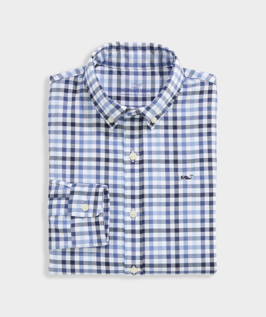 Boys' Monomoy Tattersall Oxford Shirt | vineyard vines