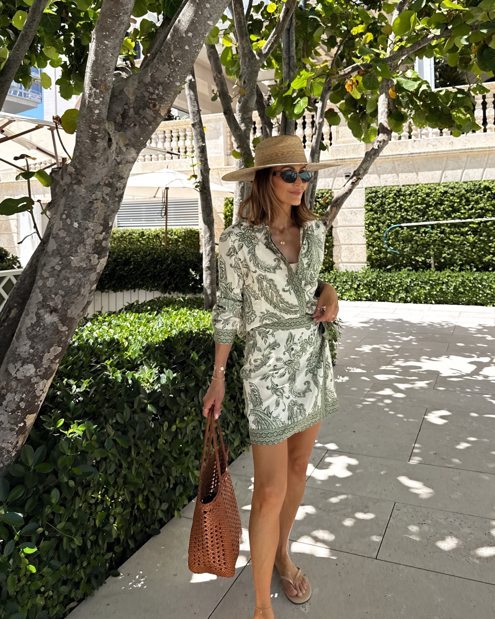 I’m totally floored by how many of you have bought this cute matching set! 🤍 I guess I shouldn’t be surprised given the price point and fun pattern (it makes for such a cute summer outfit!) Take this on vacation with you or wear it as you head to the pool. It’s so comfortable and has the prettiest print. I also love this wide brimmed sun hat (a great last minute Mother’s Day gift — ships quickly from Amazon!) and these easy to slip on flip flops. Also linking my sunglasses and beach tote! 

#LTKFindsUnder100 #LTKStyleTip #LTKSeasonal