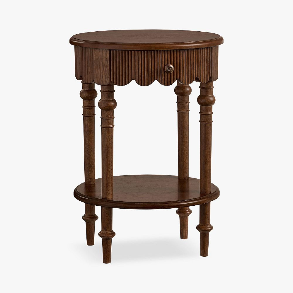 Chris Loves Julia Scallop Nightstand (16d") | Pottery Barn Teen